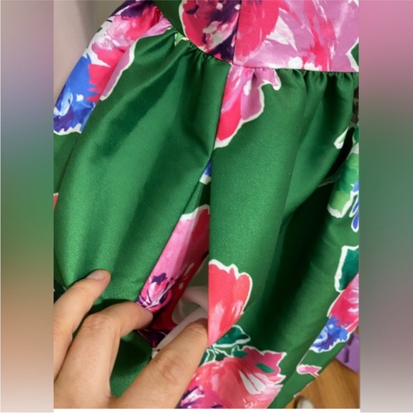 Kate Spade Green and Pink Floral Dress - Picture 5 of 11